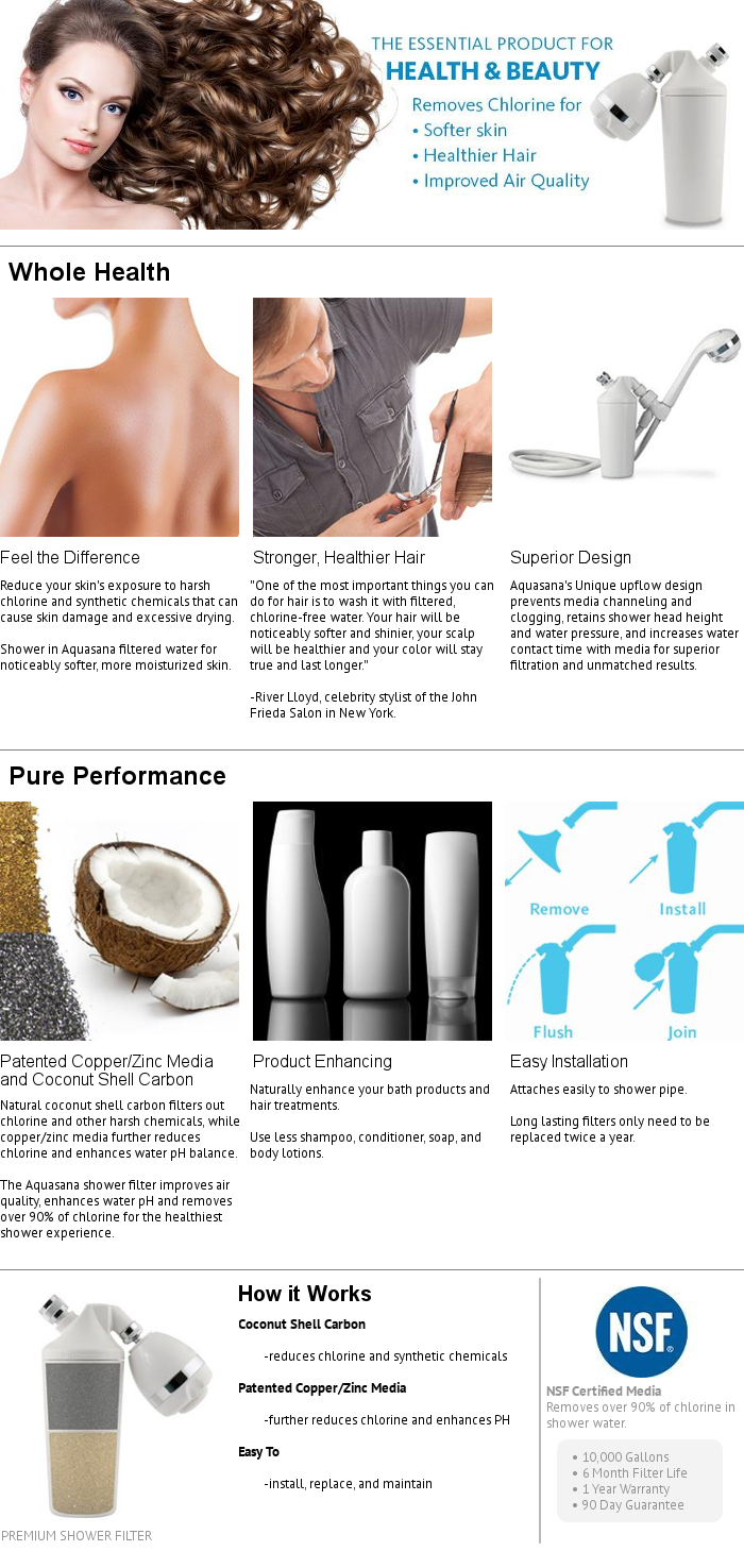 Aquasana Premium Shower Filter with Massaging Shower HeadTHD4100 The Home Depot